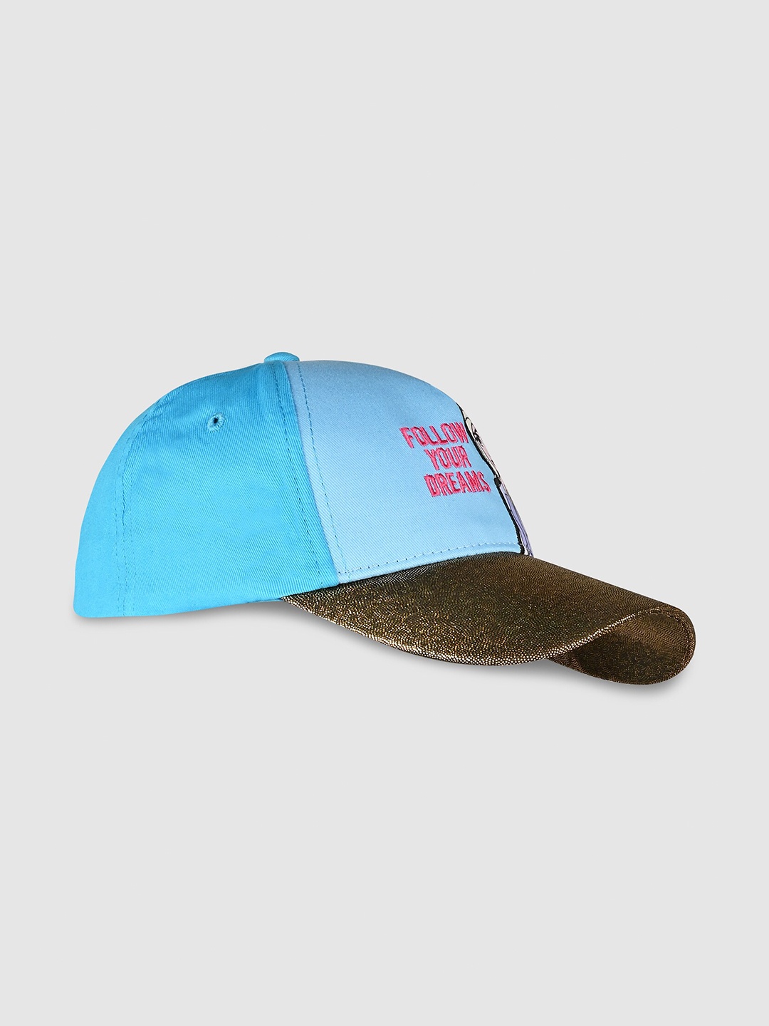 

Disney Girls Blue & Brown Printed Baseball Cap