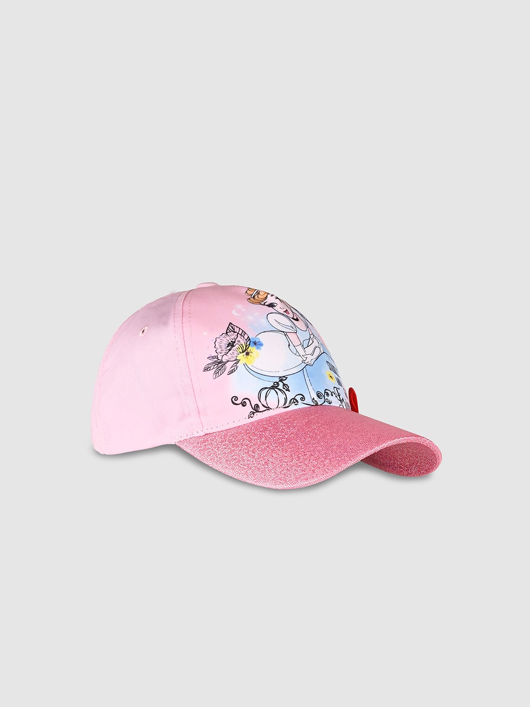 

Disney Girls Pink & Blue Printed Baseball Cap