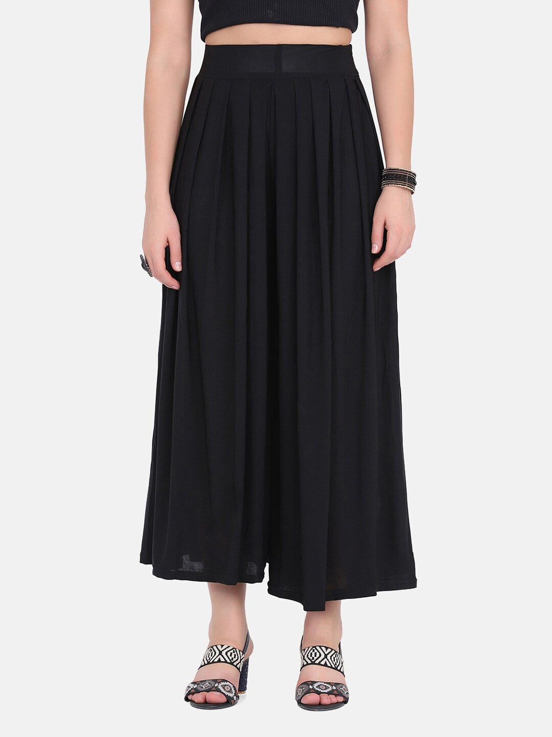 

BUY NEW TREND Women Black Palazzos