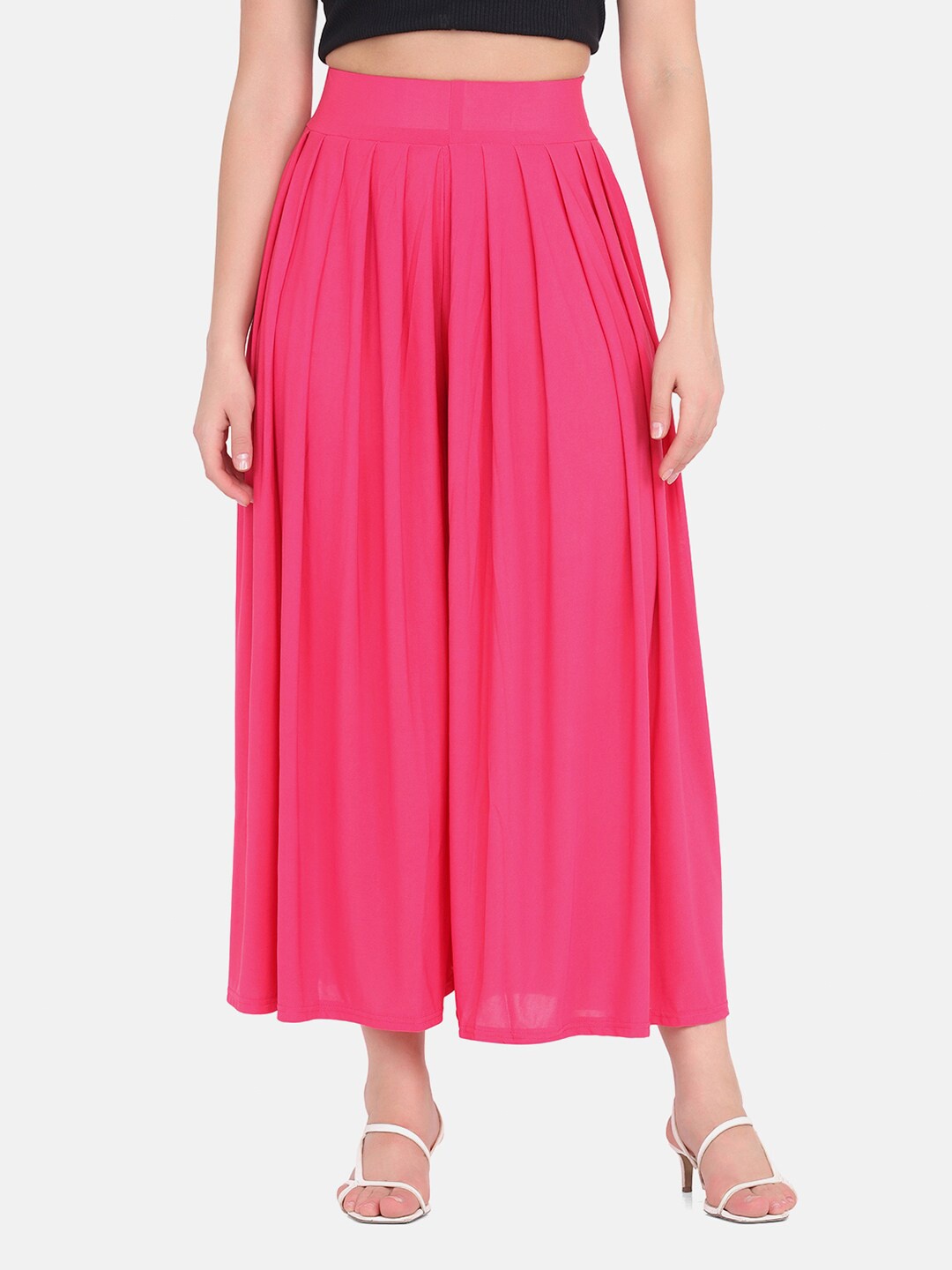 

BUY NEW TREND Women Pink Palazzos