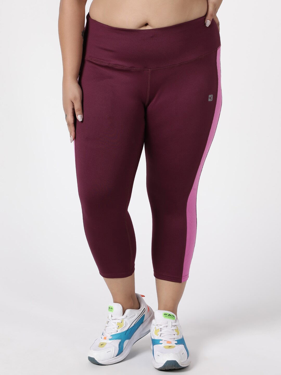 

STUDIOACTIV Women Maroon & Purple Printed Capris