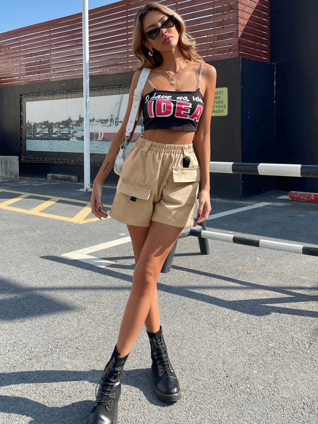 

BoStreet Women Beige Shorts