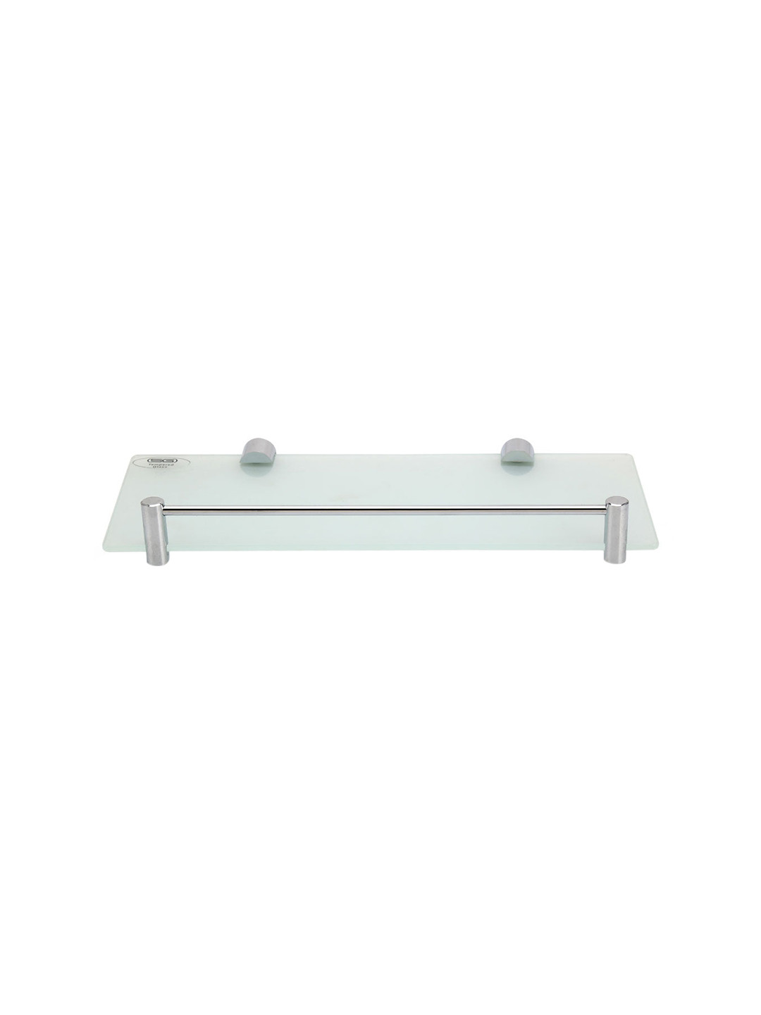 

Athome by Nilkamal Silver-Toned Wall Frosted Glass Shelf