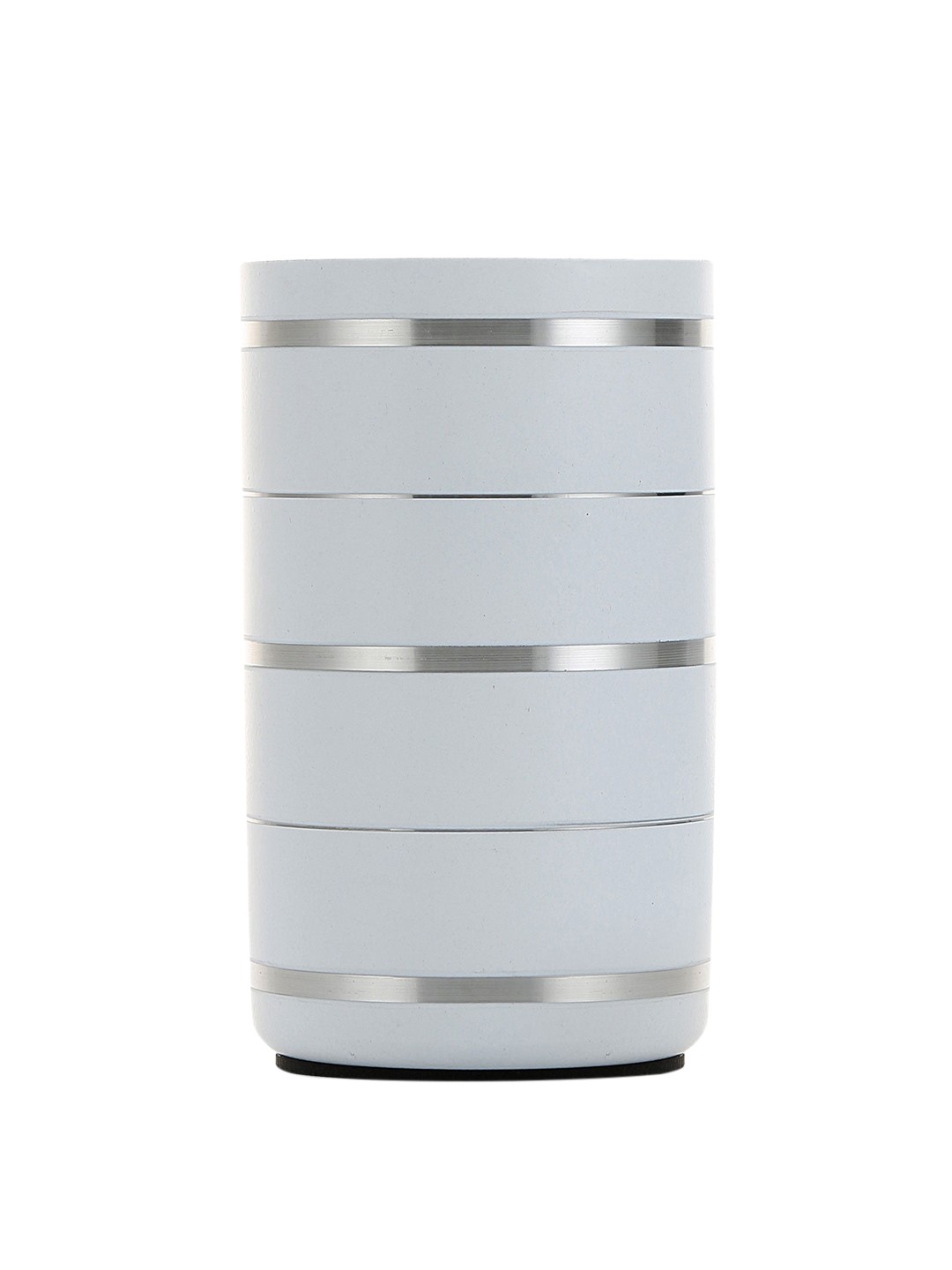 

Athome by Nilkamal Silver-Toned & White Matte Finish Tumbler