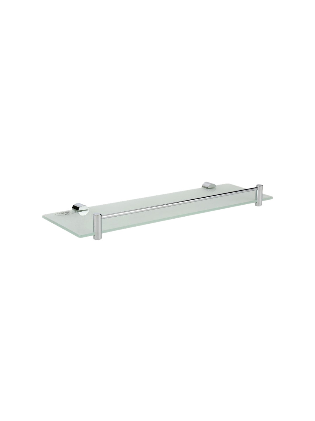 

Athome by Nilkamal Silver Transparent Rectangular Glass Shelf Bathroom Accessories