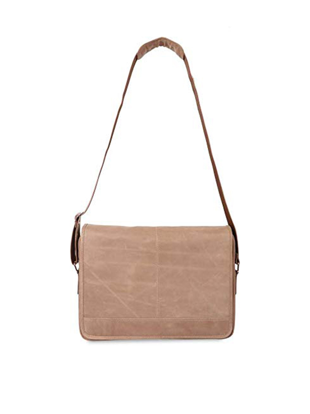 

Tortoise Men Brown Leather Laptop Bag