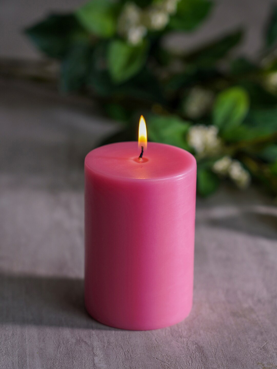 

Pure Home and Living Rose-Pink Solid Candle