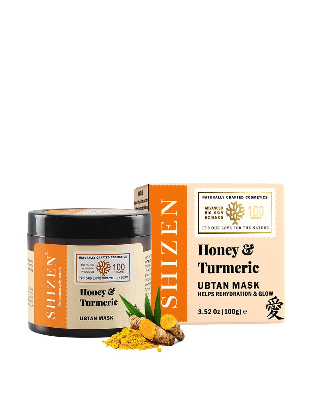 

Shizen Honey & Turmeric Ubtan Face Mask for Lightening Skin Tone & Sign of Ageing - 100g, Beige