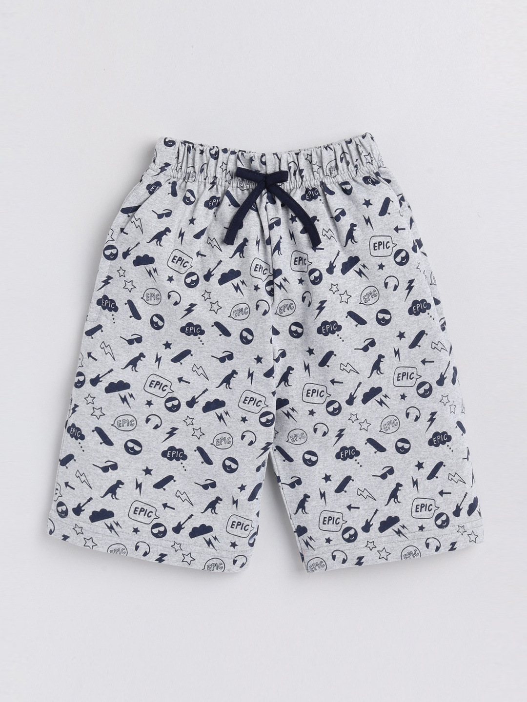 

Toonyport Boys Grey Printed Outdoor Shorts