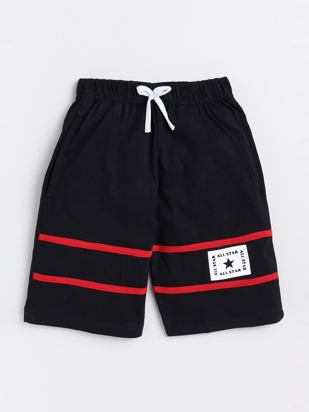 

Toonyport Boys Black Striped Outdoor Shorts