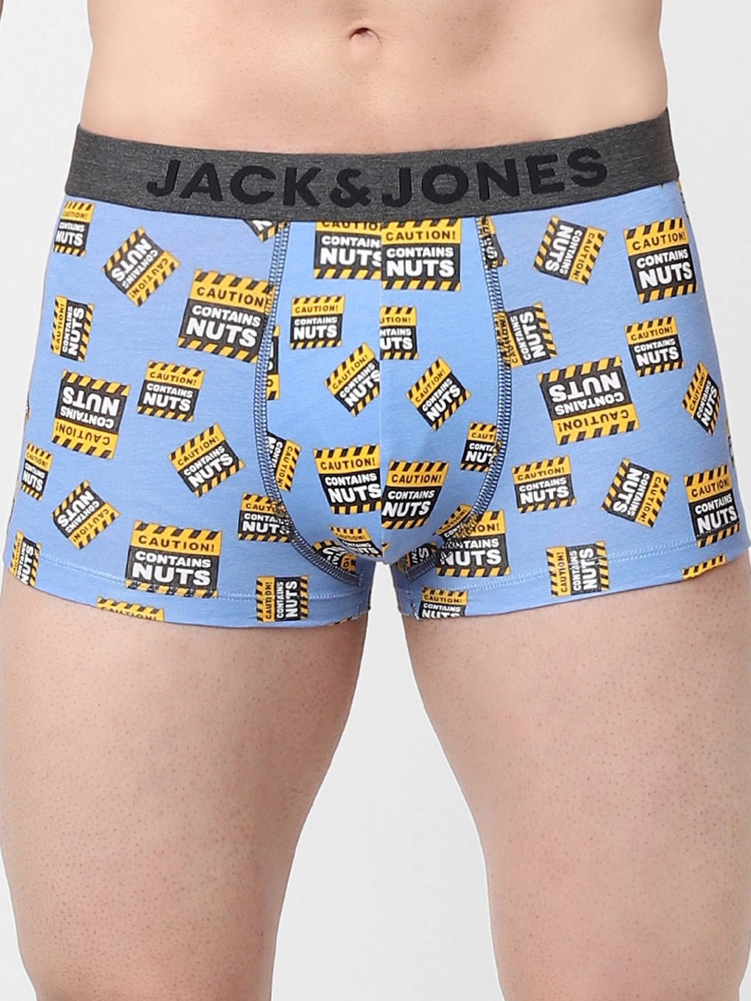 

Jack & Jones Men Blue Printed Trunk