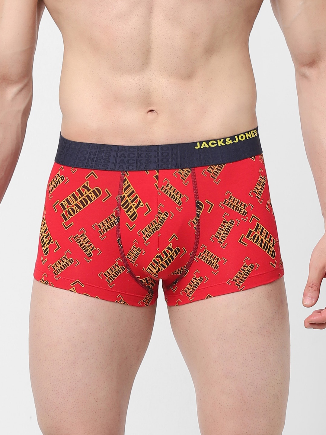 

Jack & Jones Men Tango Red Printed Trunk