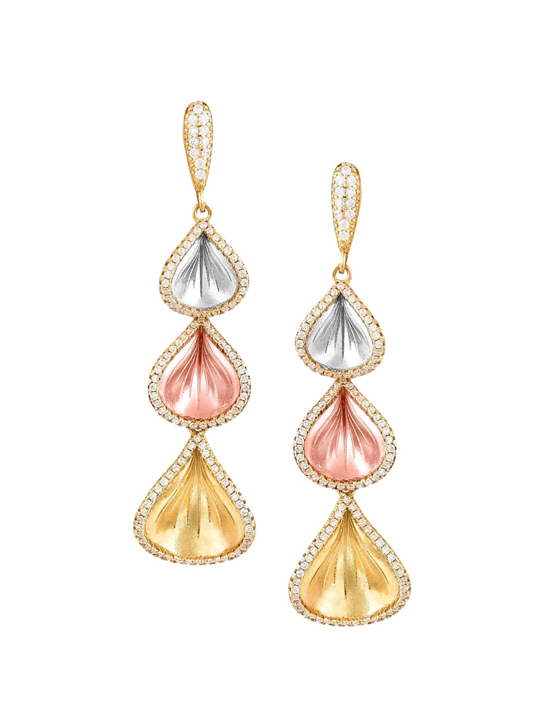

ZILVER Multicoloured Classic Drop Earrings, Multi