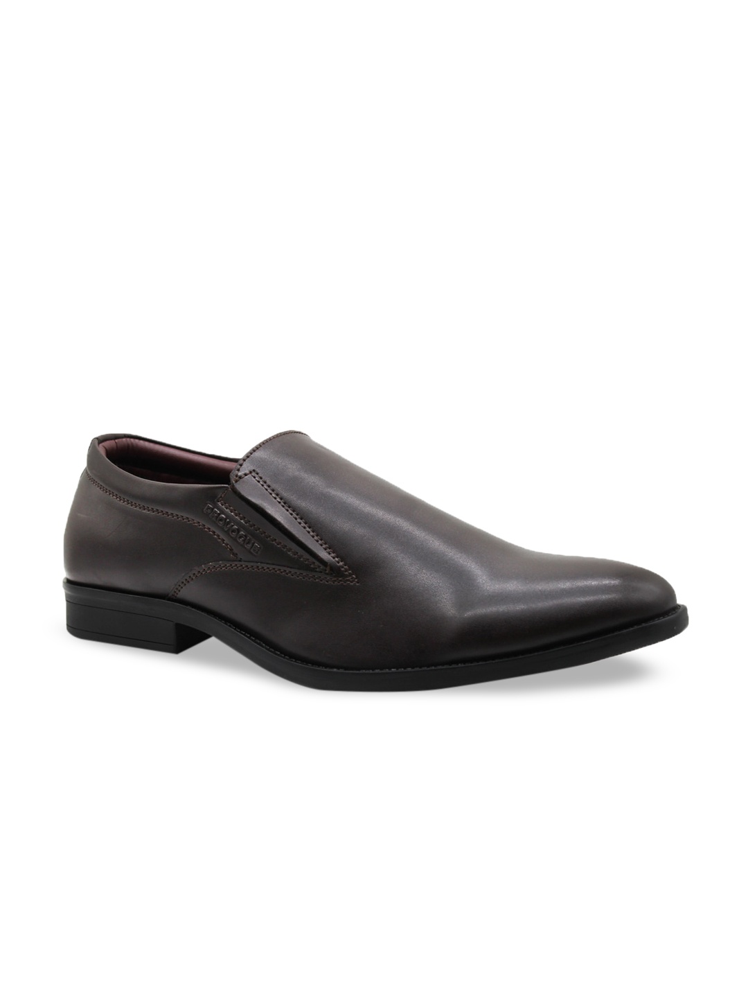 

Provogue Men Brown Solid Formal Slip-Ons