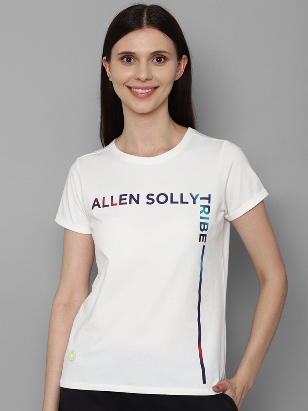

Allen Solly Woman Women White Typography Printed T-shirt