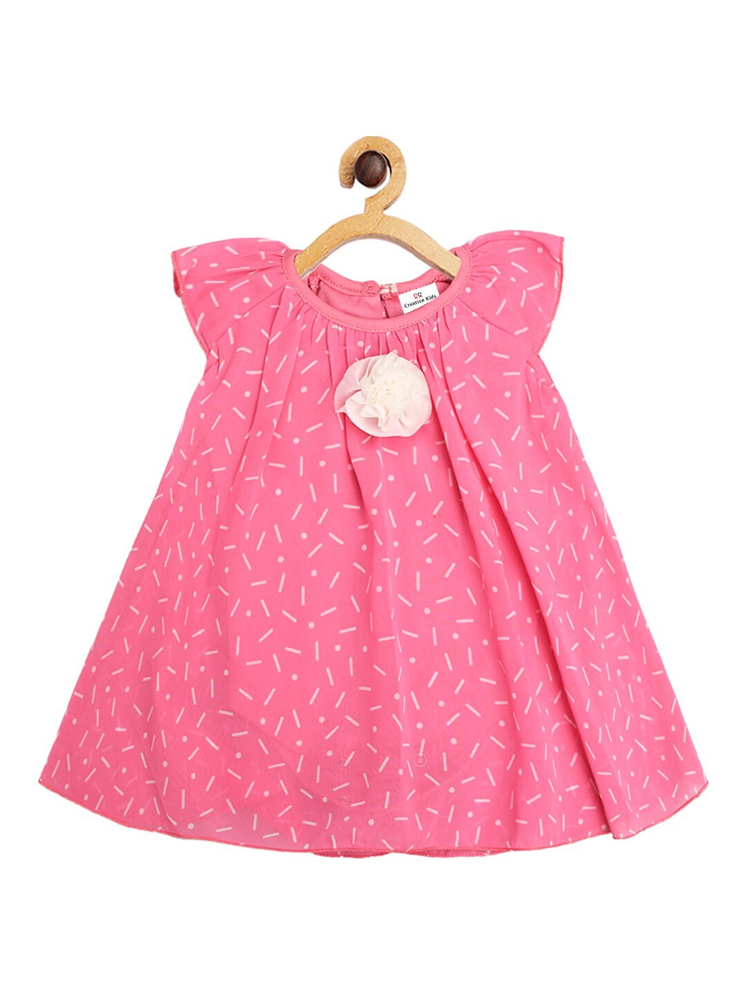 

Creative Kids Pink Layered A-Line Dress