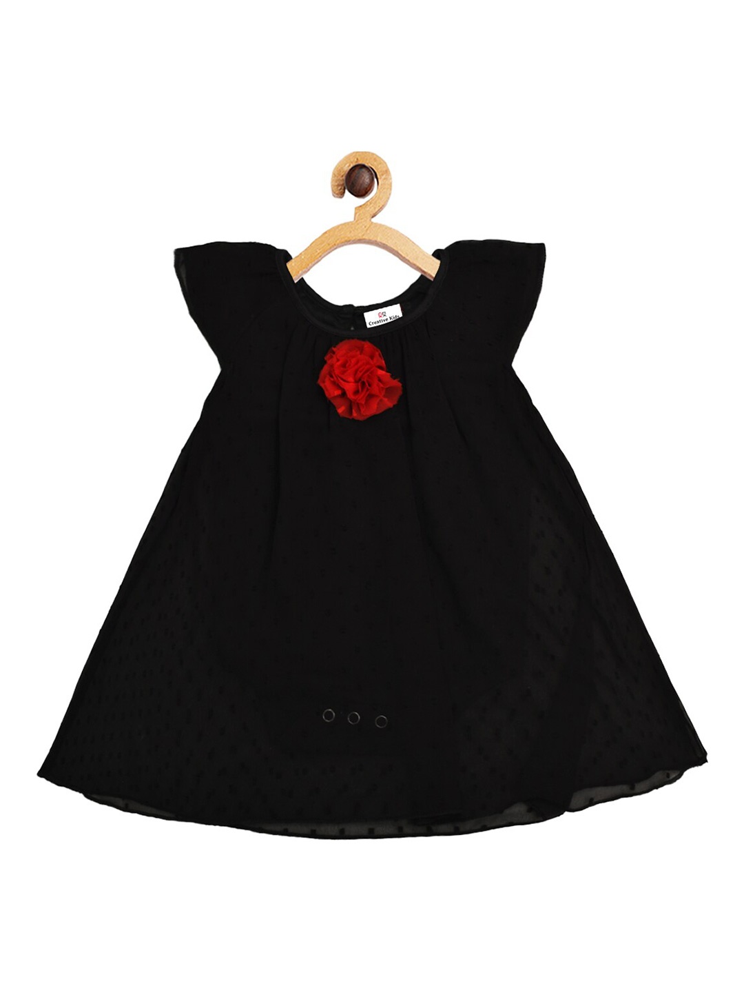 

Creative Kids Black Layered A-Line Dress
