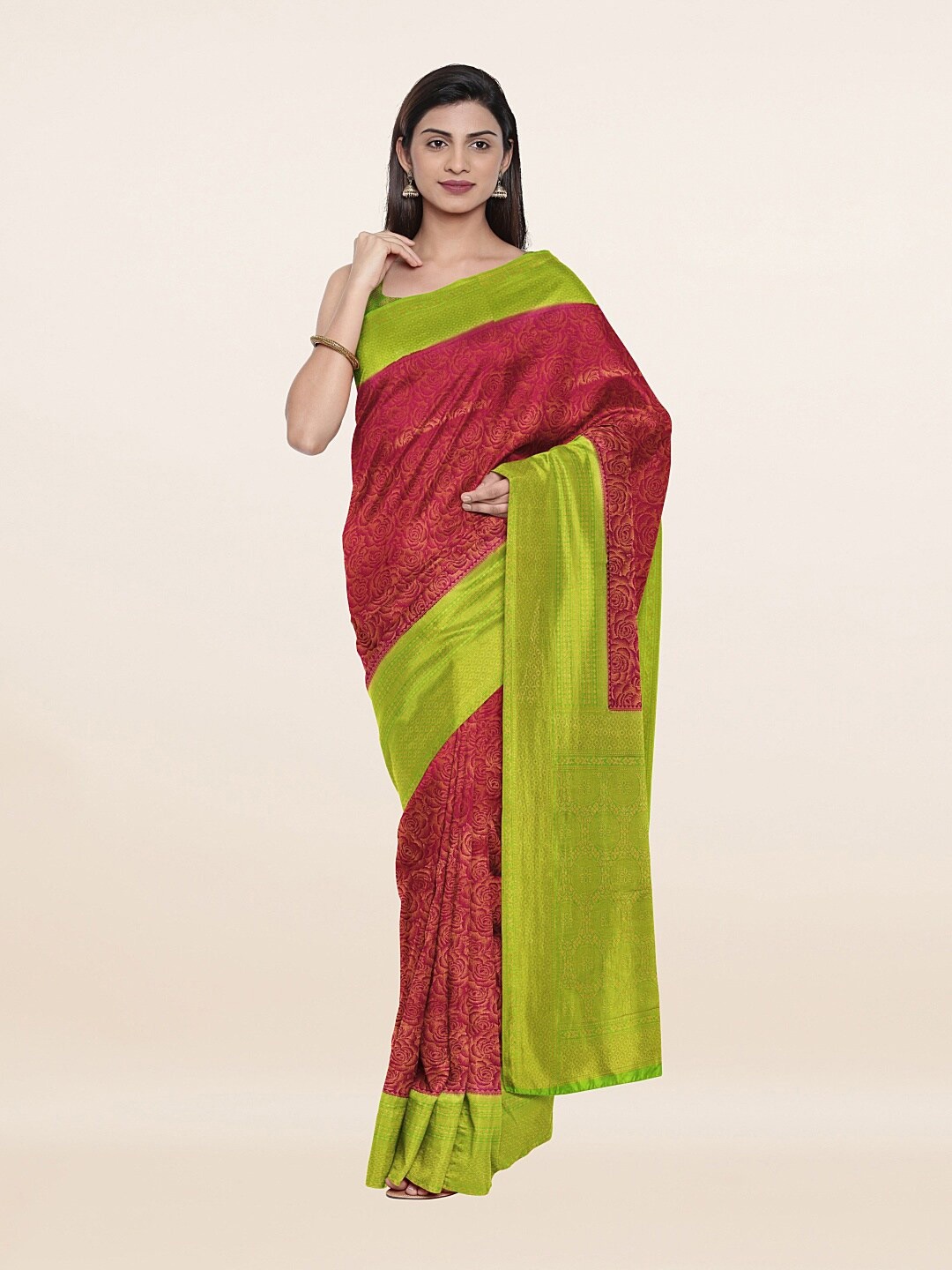 

Pothys Purple Woven Design Zari Art Silk Saree