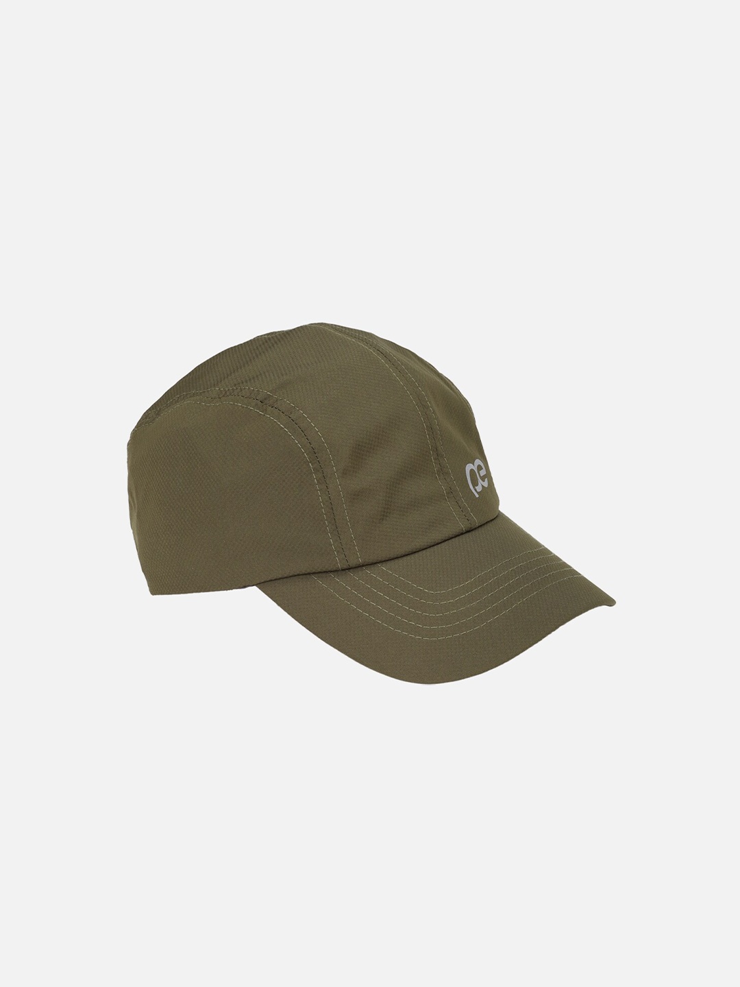 

Peter England Men Olive Green & Grey Visor Cap 100% Cotton