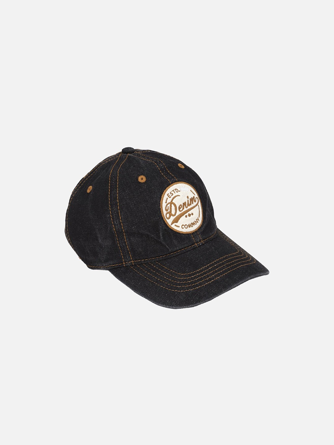 

Peter England Men Black & White Embroidered Baseball Cap