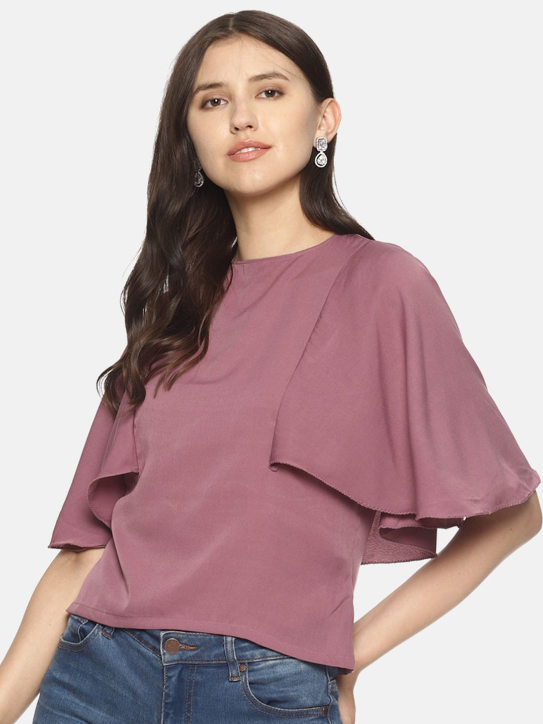 

COUPER & COLL Mauve Crepe Top