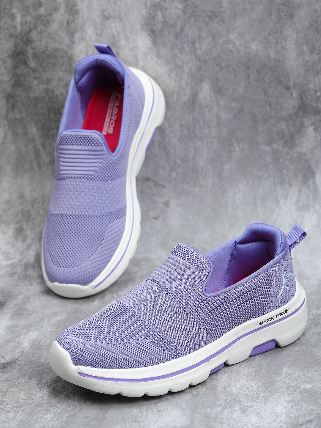 

ABROS Women Lavender Mesh Running Shoes