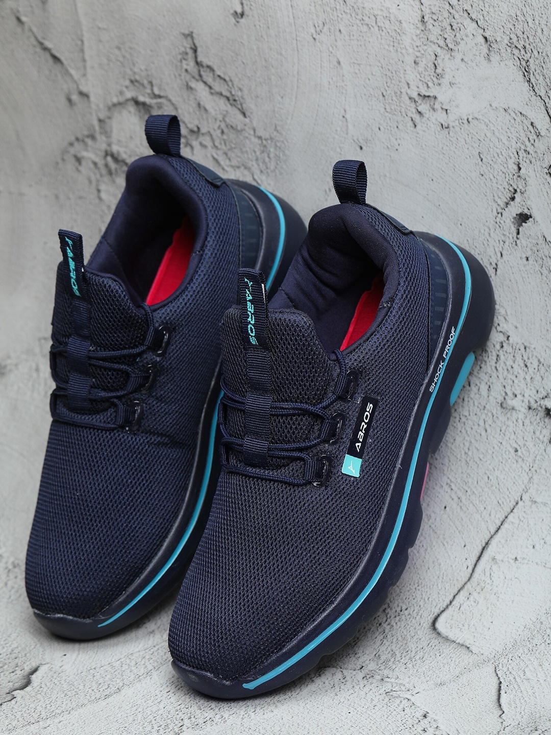 

ABROS Women Blue Mesh Running Shoes