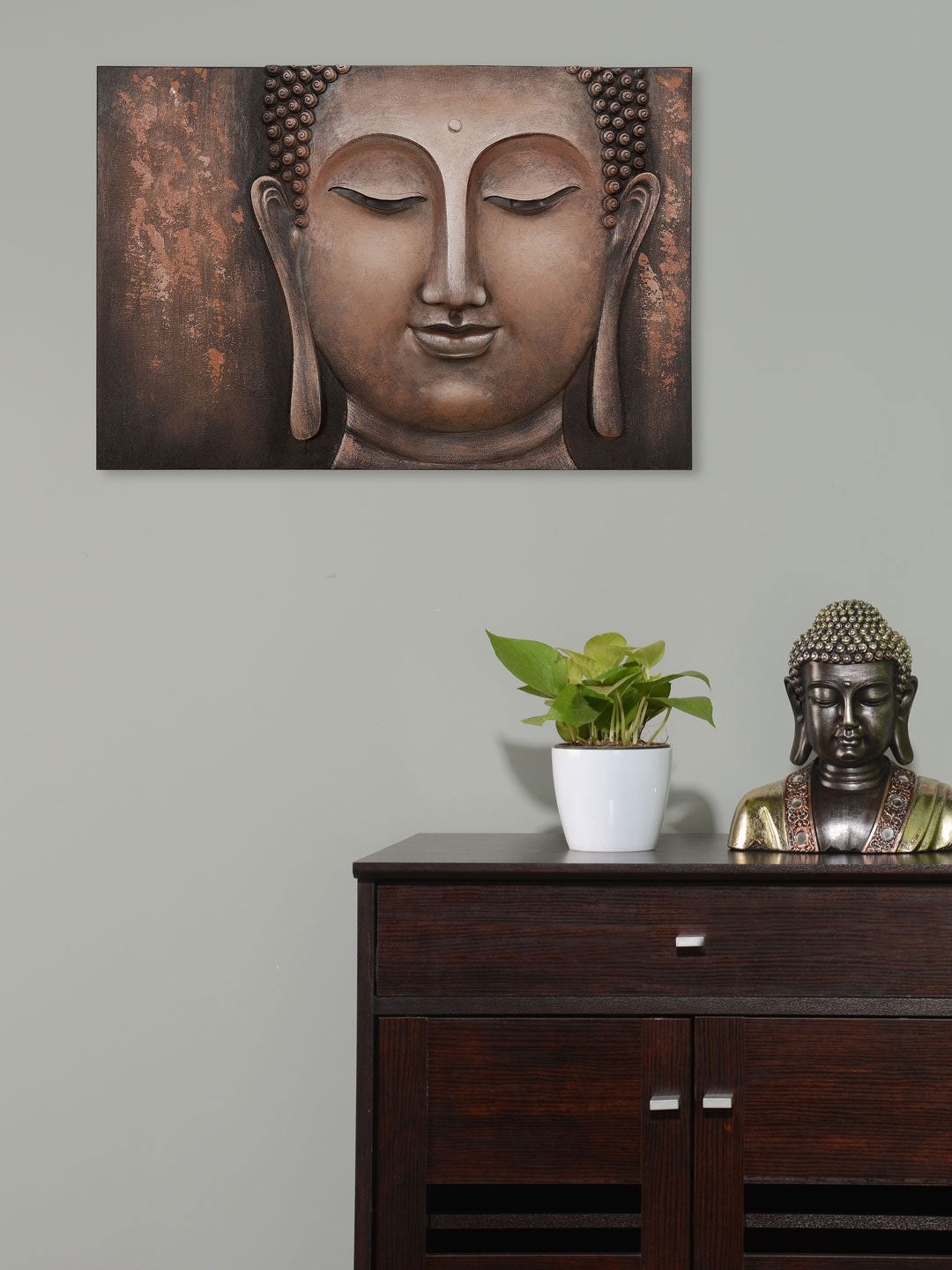 

Athome by Nilkamal Brown Abstract Wall Decor