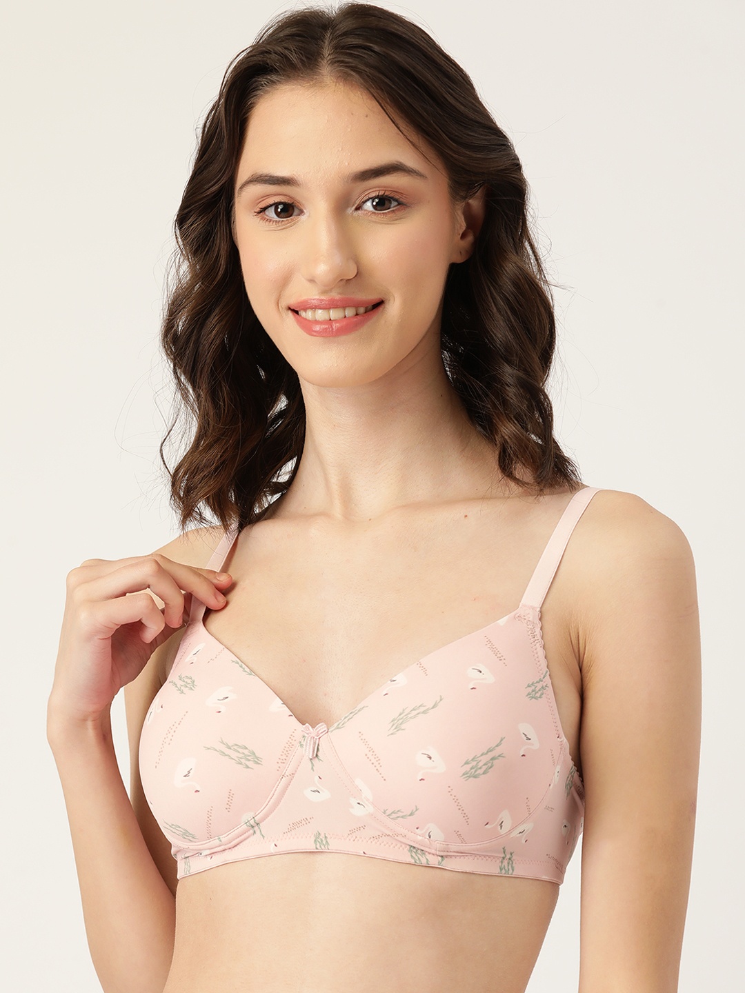 

Leading Lady Pink Abstract Bra Lightly Padded BRA-4010