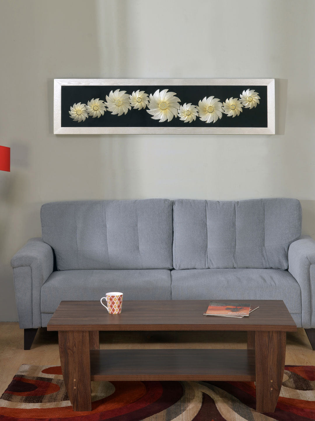 

Athome by Nilkamal Gold Patterned MDF Wall Decor