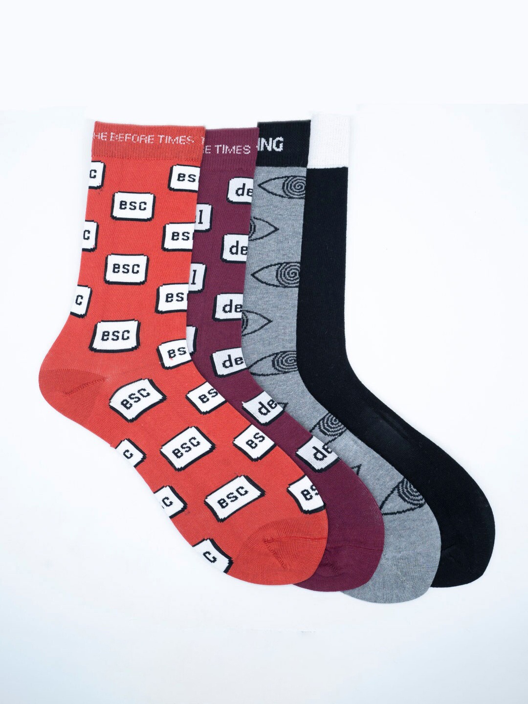 

Soxytoes Men Pack Of 4 Assorted Calf Length Socks