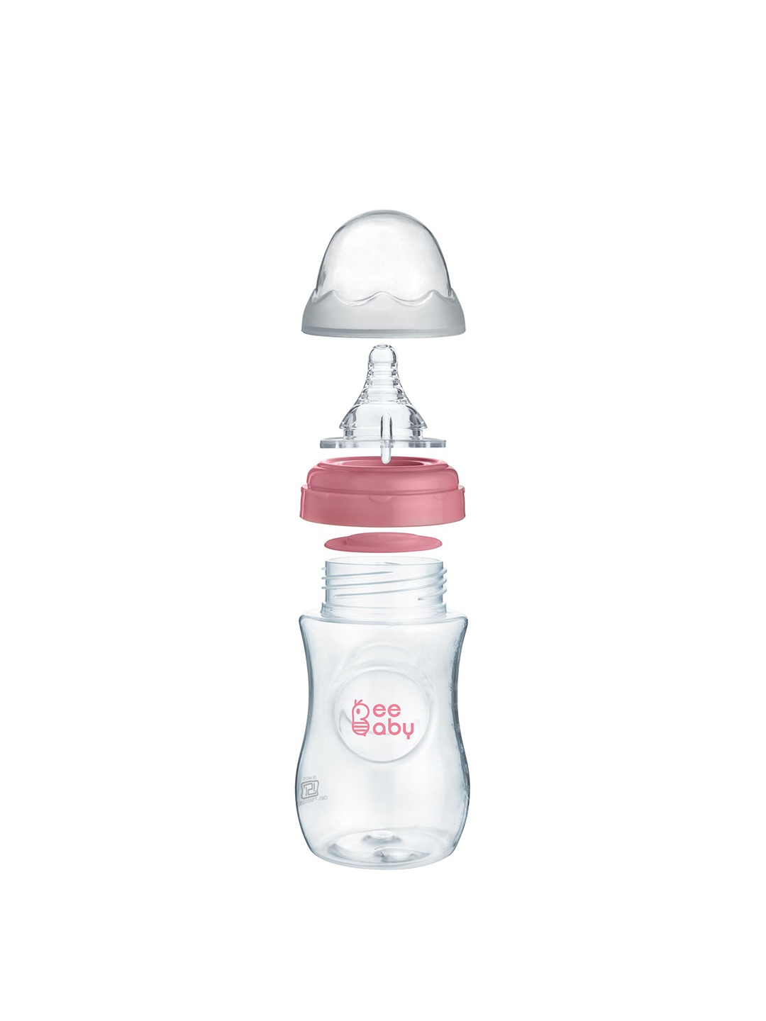 

Beebaby Infants Pink Ease Wide Neck BPA Free Feeding Bottle With Anti-Colic Nipple 300 ml