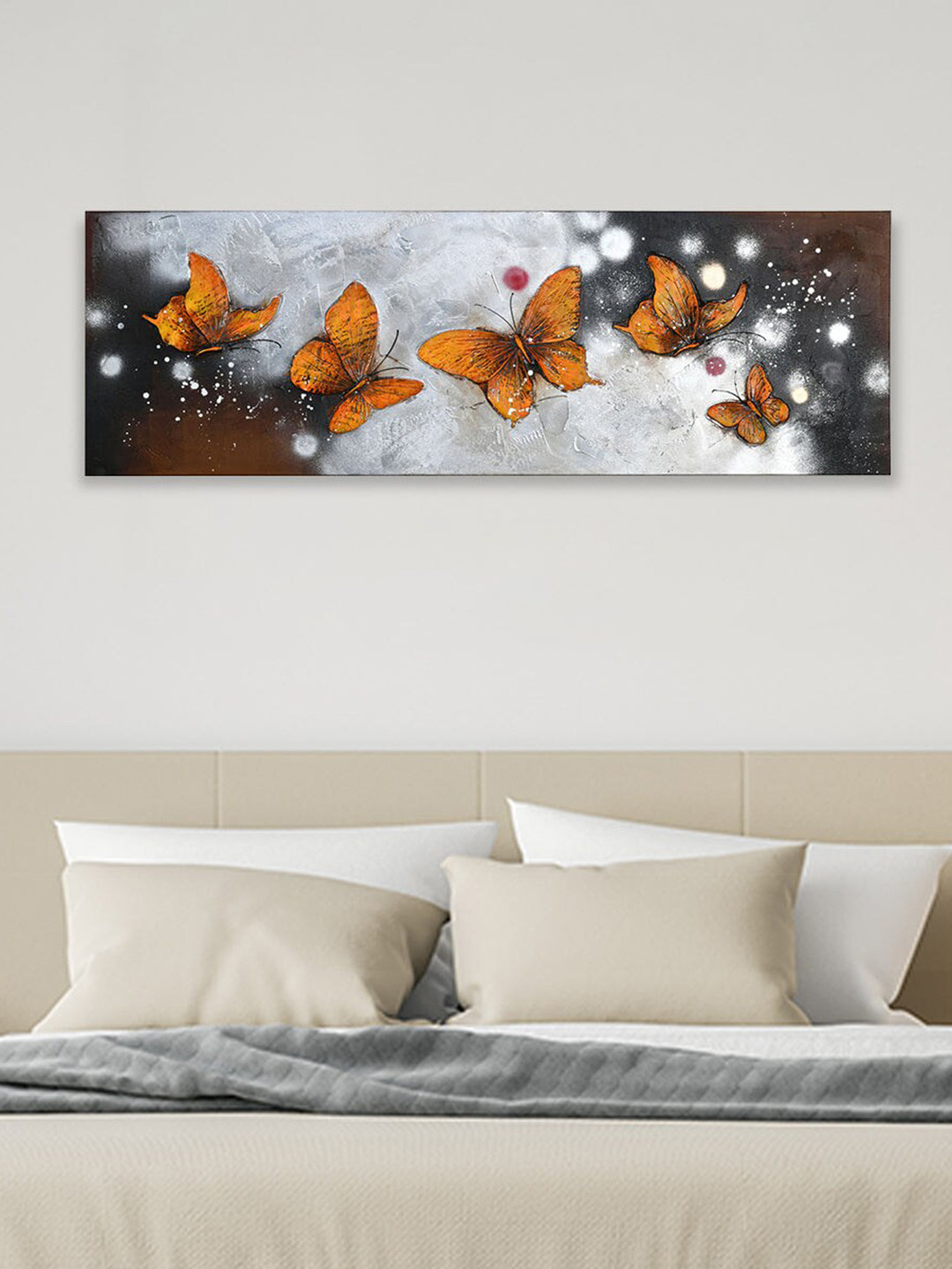 

Athome by Nilkamal Mustard Yellow Wall Painting