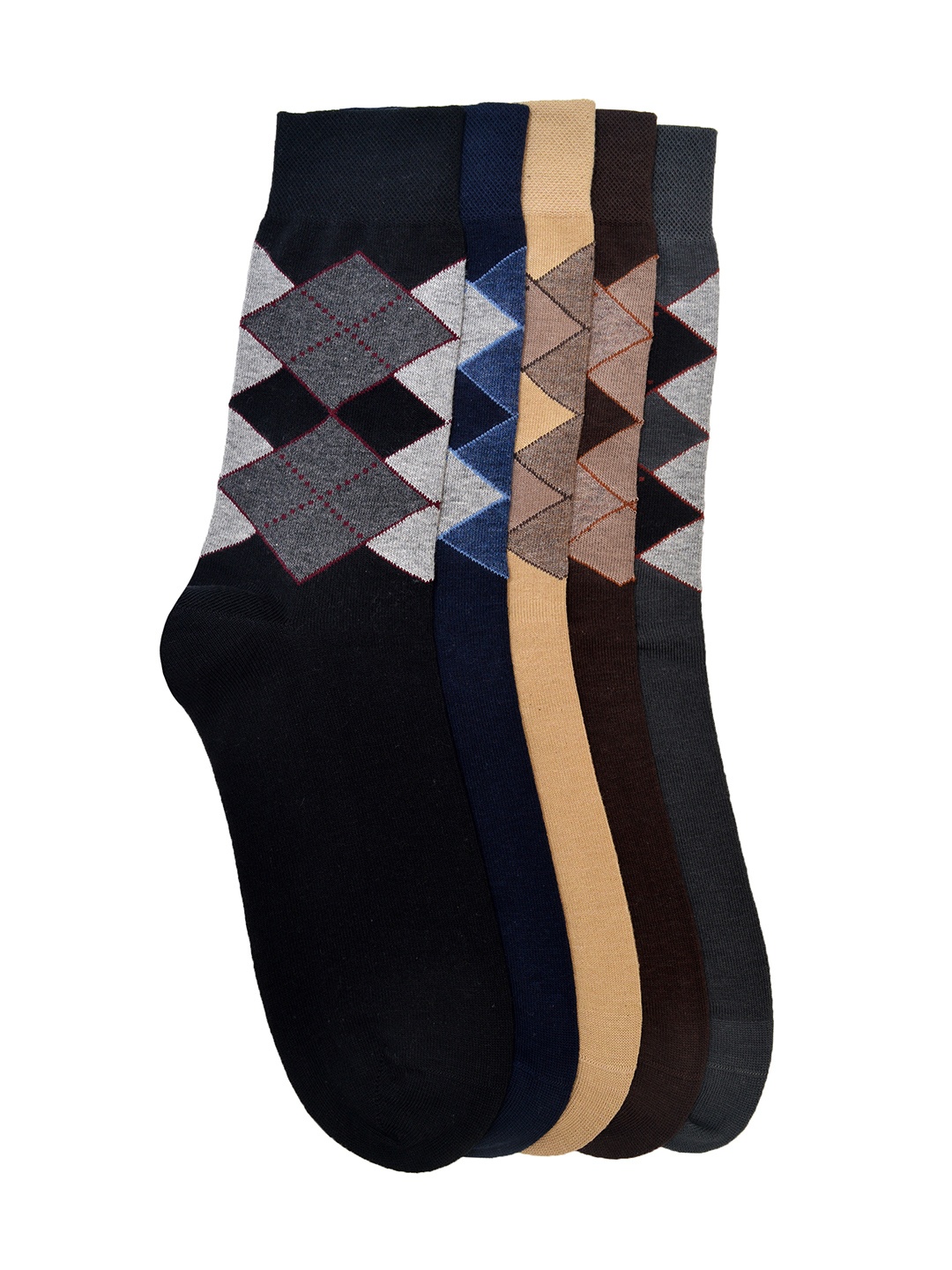 

MARC Men Set of 5 Above Ankle-Length Socks, Multi