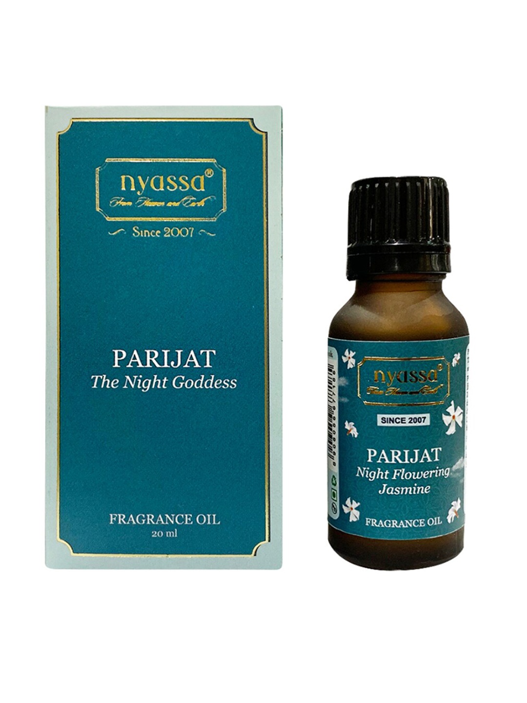 

Nyassa Parijat The Night Goddess Jasmine Fragrance Oil - 20ml, Teal