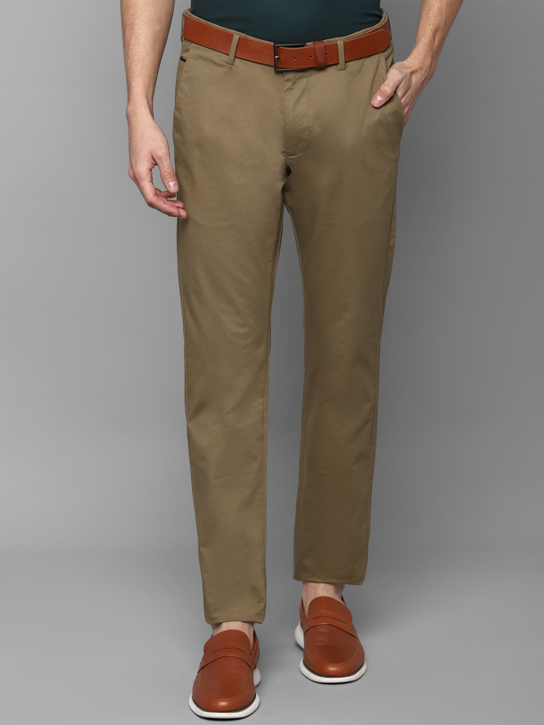 

Allen Solly Men Brown Slim Fit Chinos Trousers