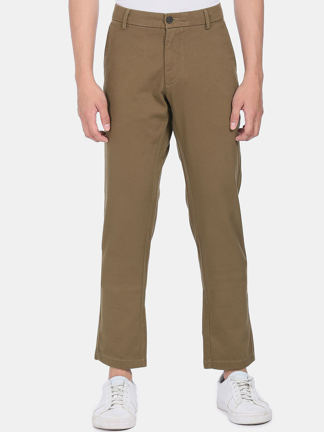 

Arrow Sport Men Brown Regular Fit Mid Rise Casual Trousers
