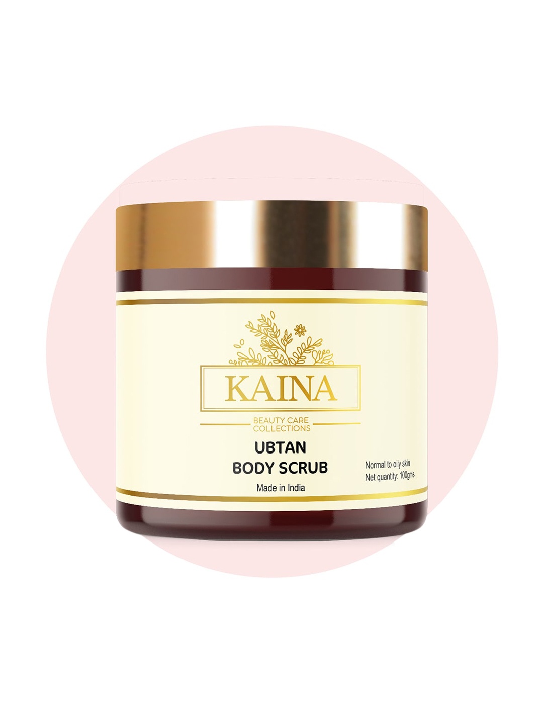 

Kaina skincare Ubtan Body Scrub with Sandalwood & Tea Tree Oil - 100g, Beige