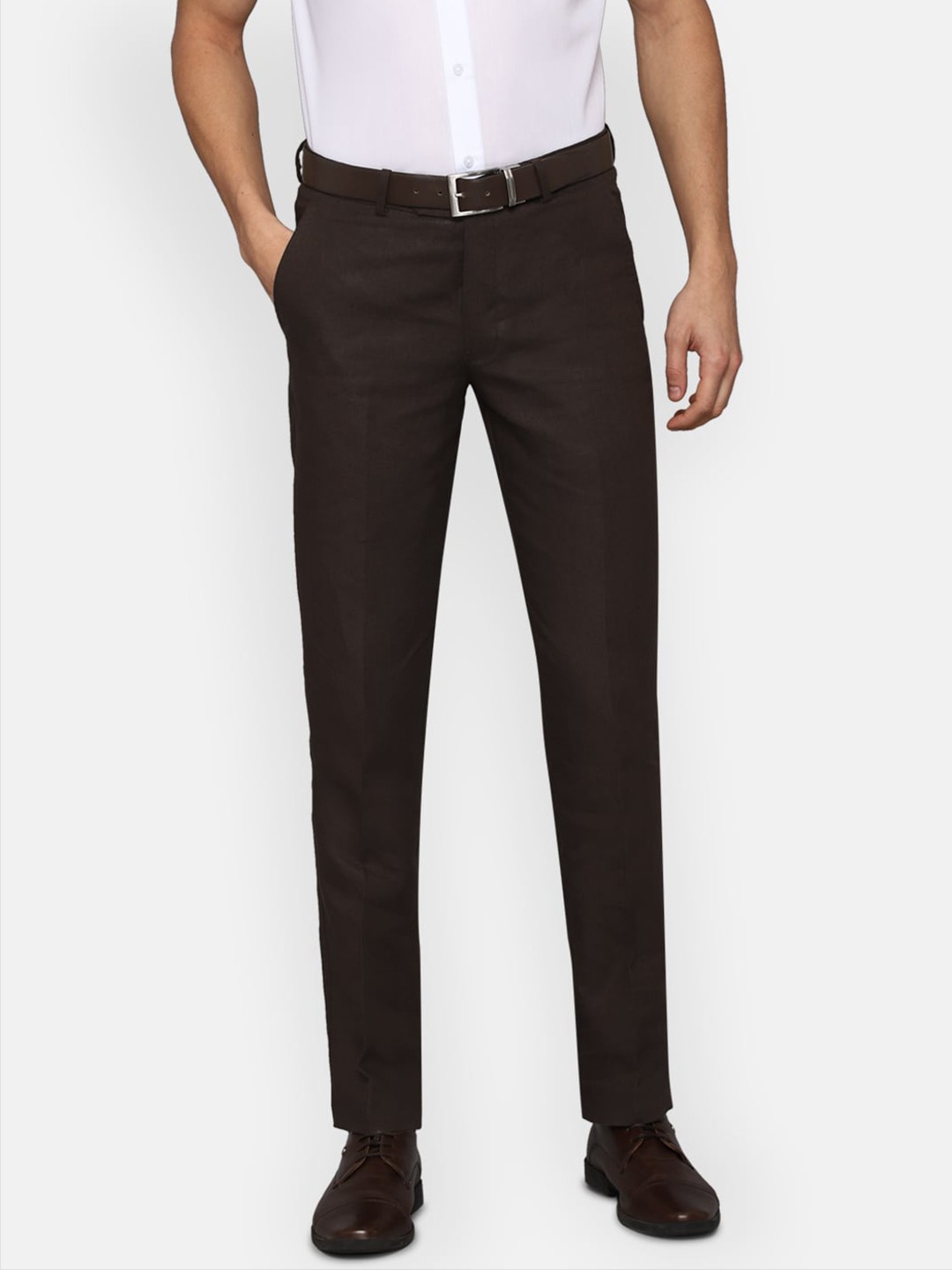 

Luxure by Louis Philippe Men Brown Slim Fit Trousers
