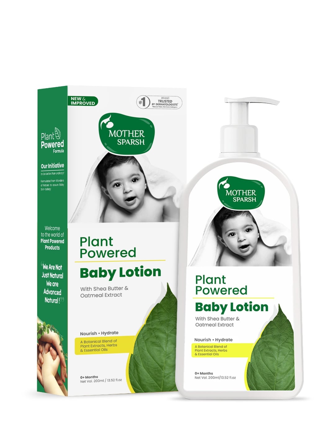 

Mother Sparsh Plant Powered Natural Baby Lotion with Avocado Oil & Oatmeal - 200ml, White