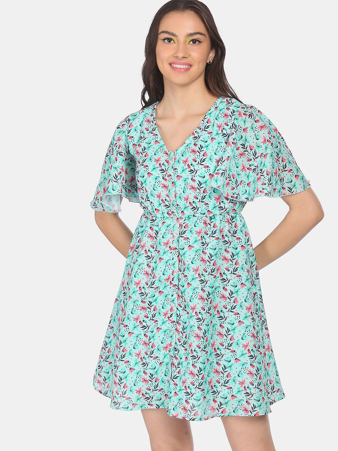 

Sugr Blue Floral Dress
