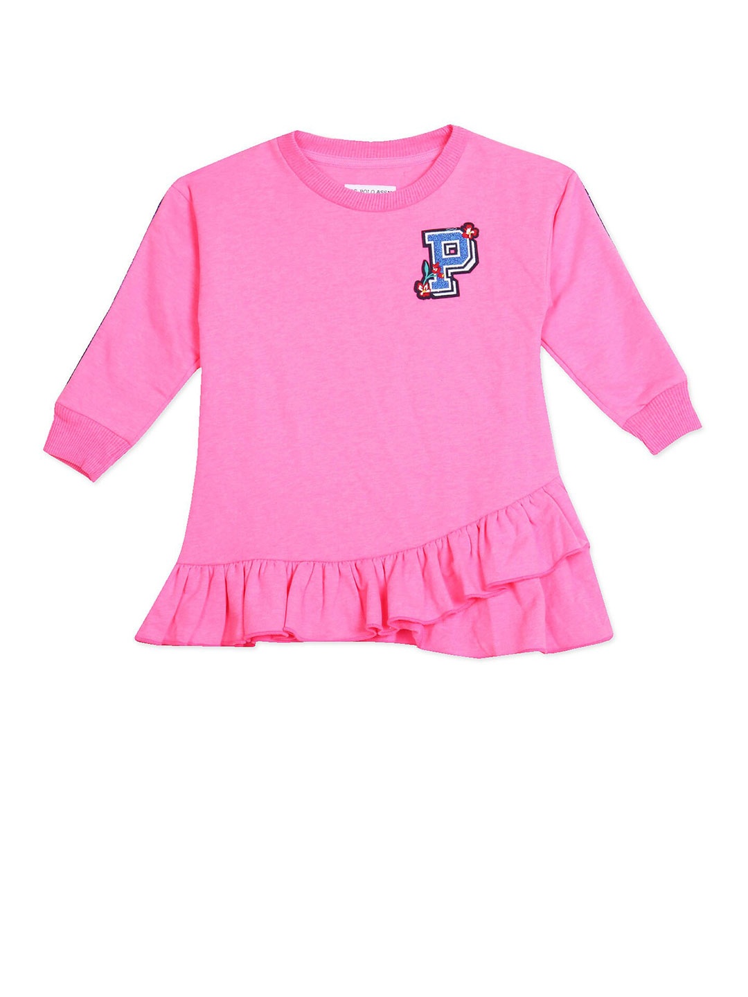 

U S Polo Assn Pink Drop-Waist Dress