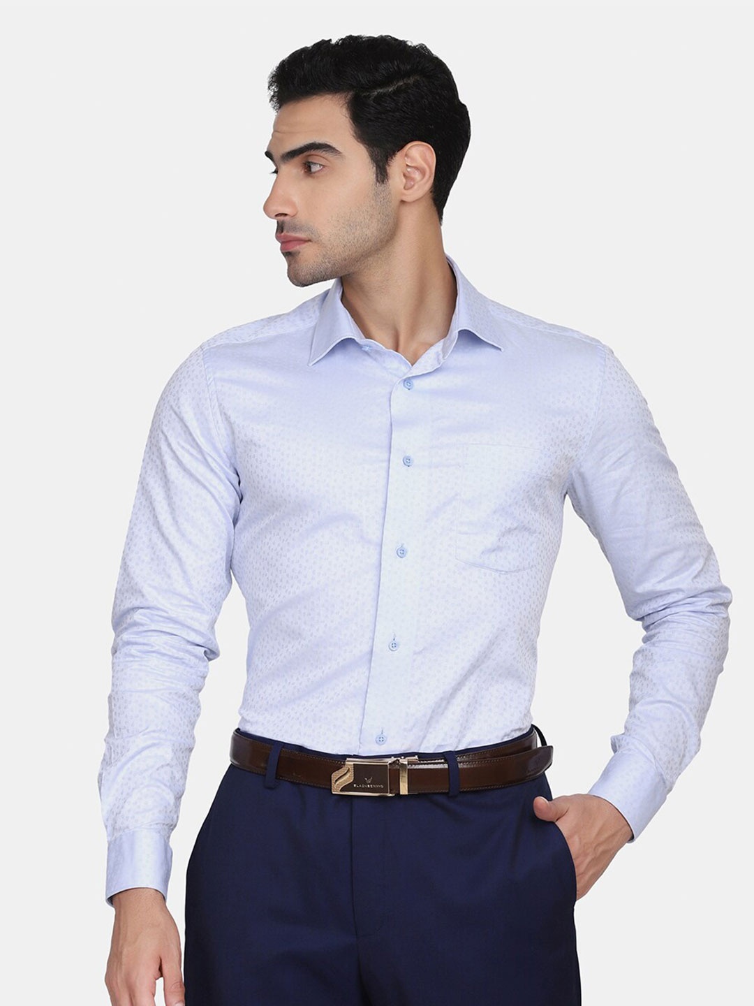 

Blackberrys Men Blue India Slim Fit Formal Shirt