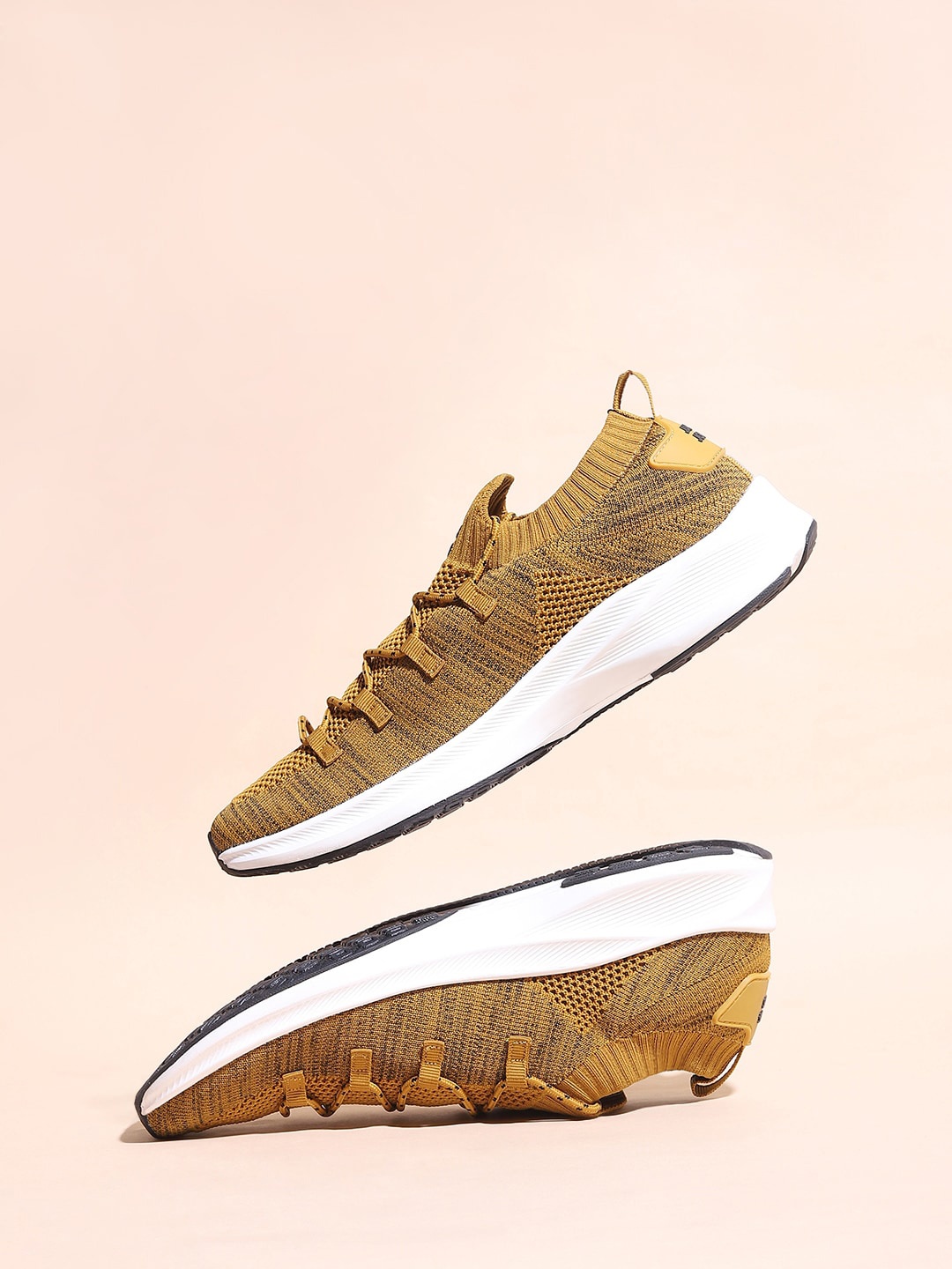 

Jack & Jones Men Camel Brown Solid Sneakers