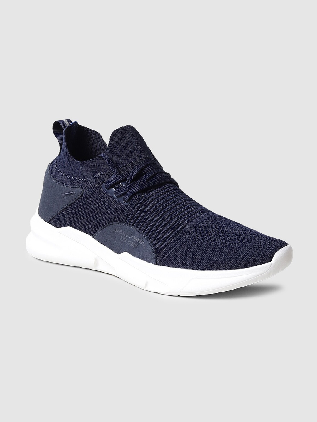 

Jack & Jones Men Blue Textured Sneakers