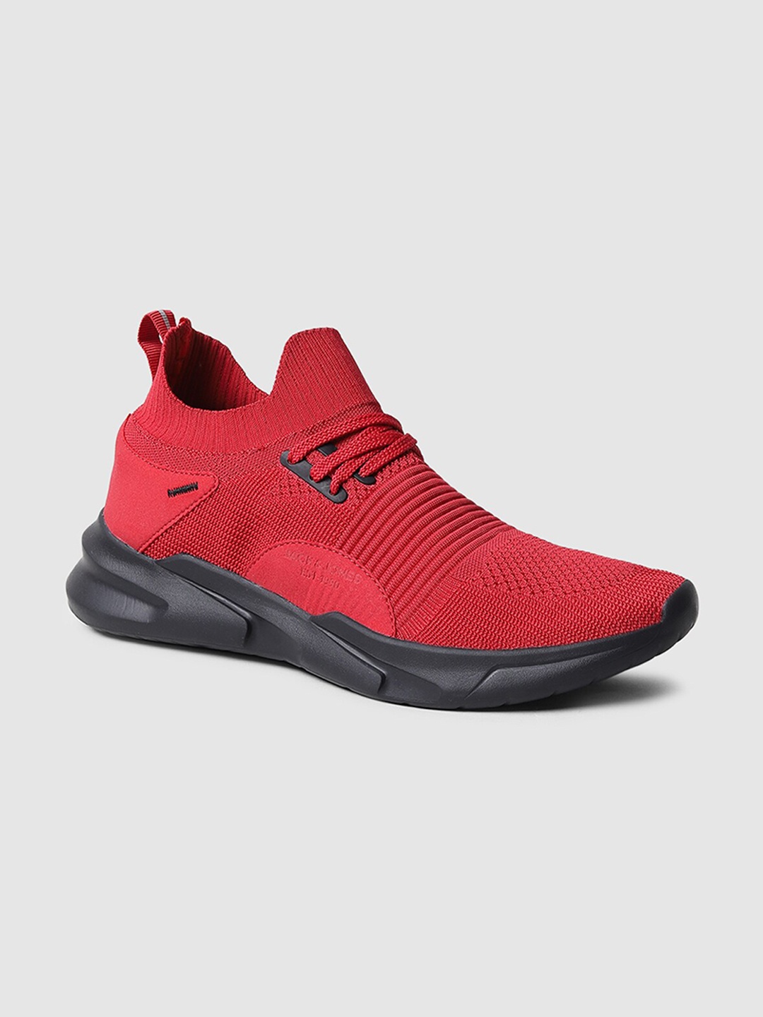 

Jack & Jones Men Red Colourblocked Sneakers