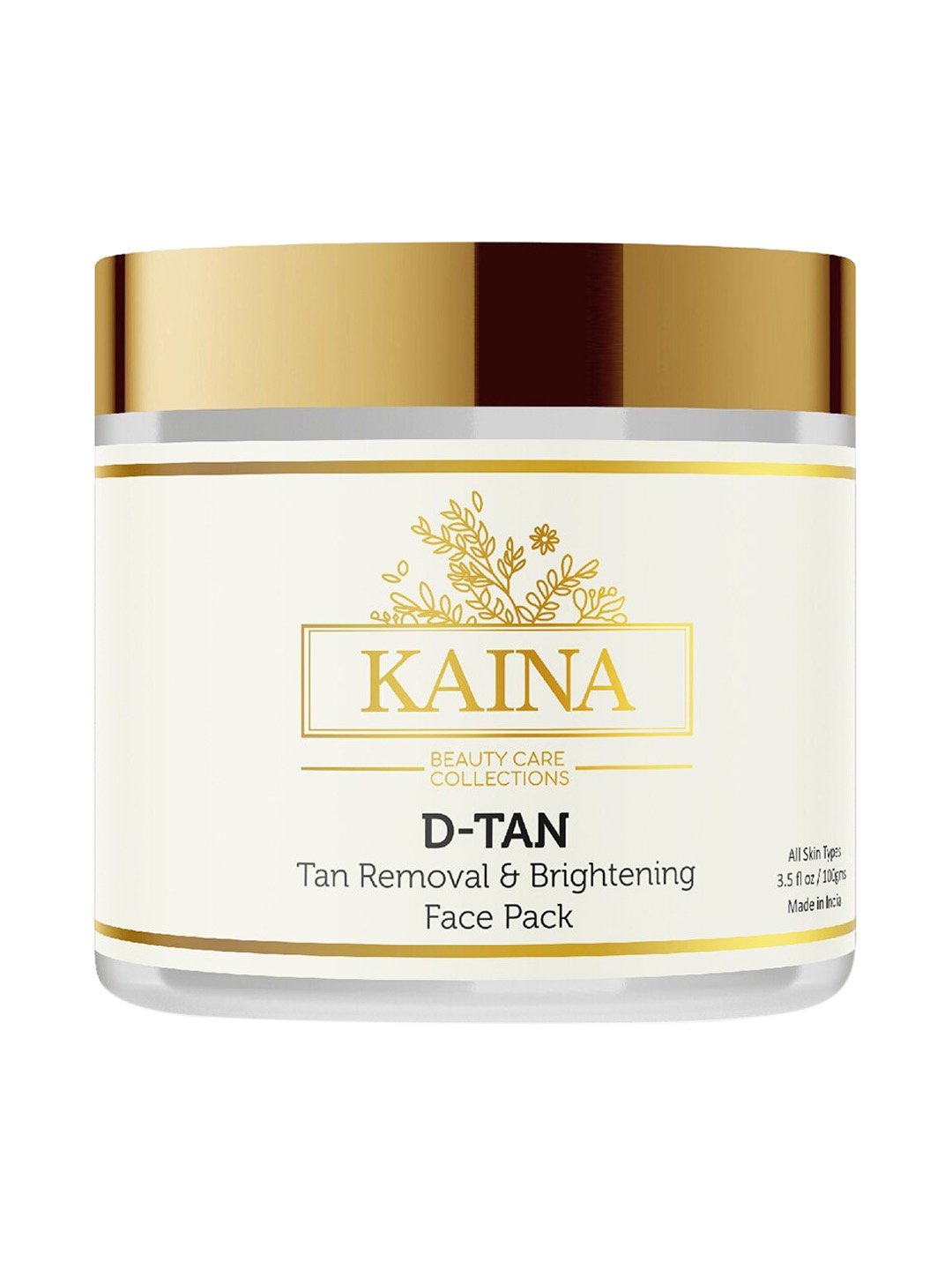 

Kaina skincare D-Tan Tan Removal & Brightening Face Pack - 100 ml, White