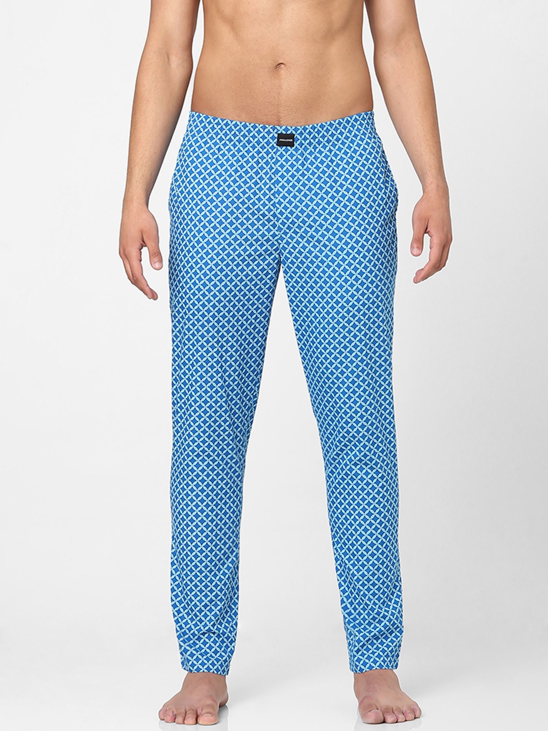 

Jack & Jones Men Blue Printed Lounge Pants