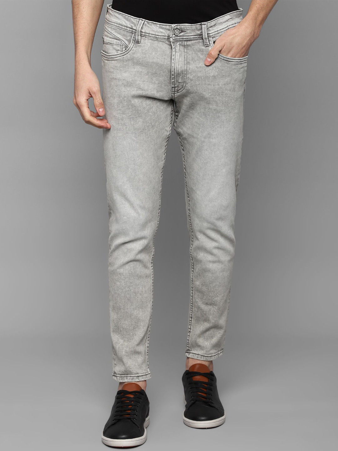 

Allen Solly Men Grey Slim Fit Heavy Fade Jeans