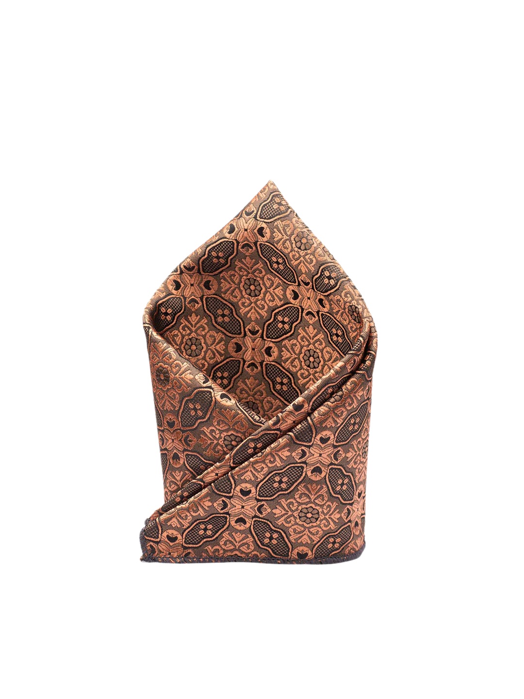 

The Tie Hub Men Brown Printed Pocket Squares